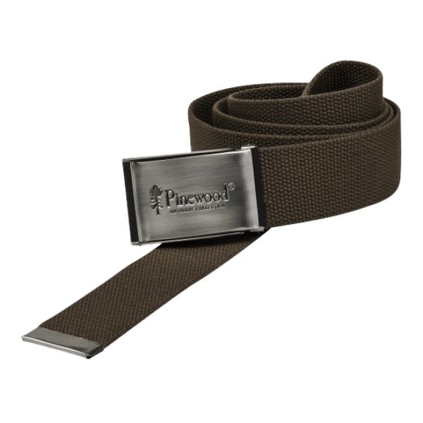 Pinewood men's belt Canvas 9199 brown