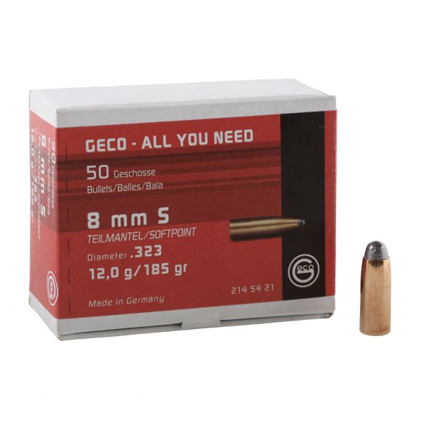 Pociski GECO kal. .8mm 12,0g / 185 gr