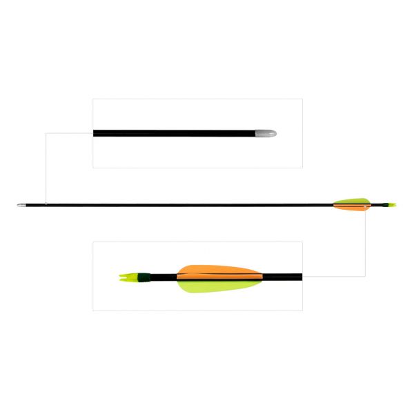 Poe Lang arrow with fiberglass 28" gr discs black