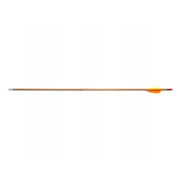 Poe Lang wooden arrow 26" smooth target arrowhead