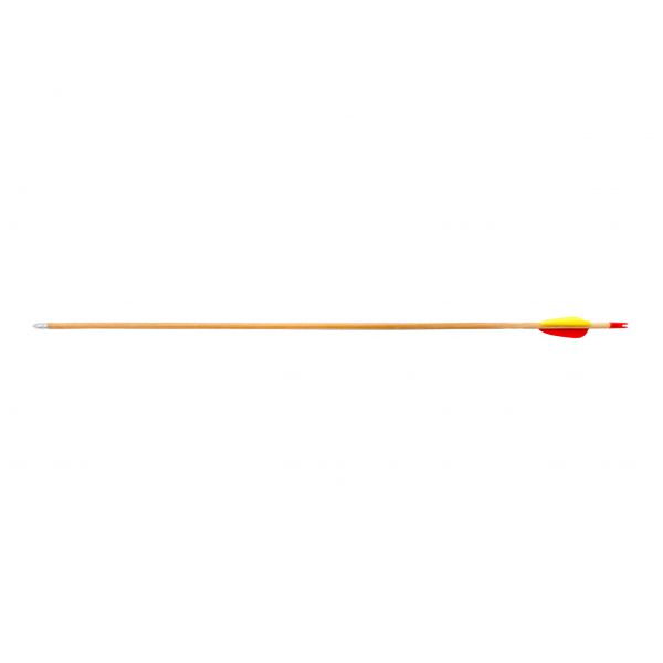 Poe Lang wooden arrow 28" smooth target arrowhead