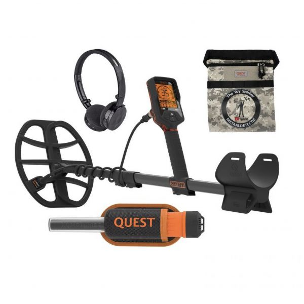 Quest Q35 metal detector + Xpointer II + bag
