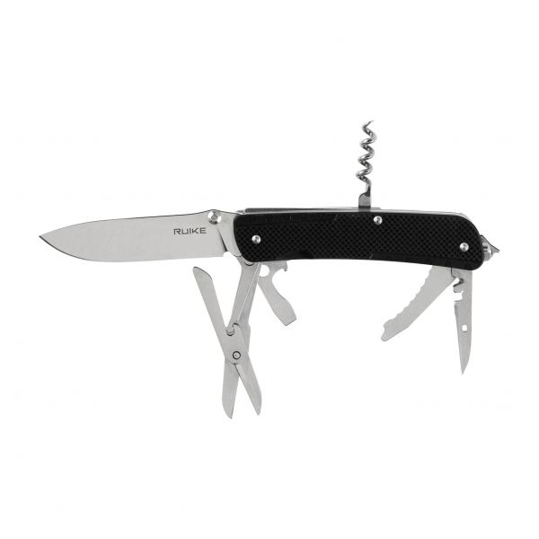 Ruike LD31-B folding pocket knife, multi-function, black