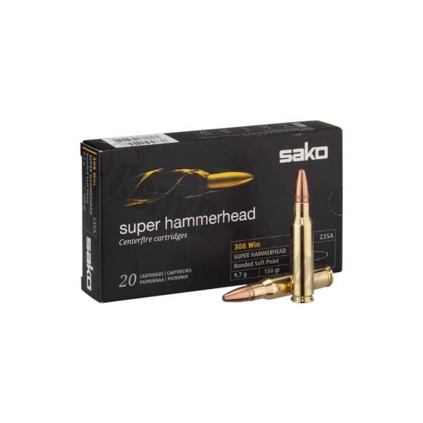 SAKO Super Hammerhead ammunition cal. 308 9.7 g