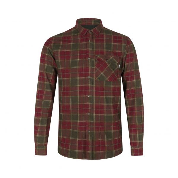 Seeland Glen Red check flannel shirt