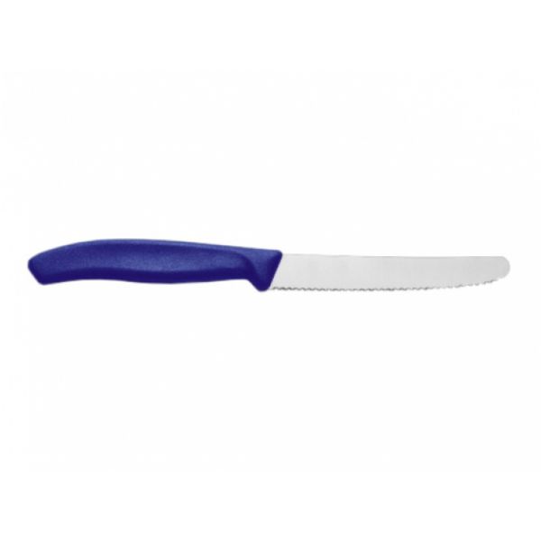 Serrated tomato knife 11cm blue 6.7832