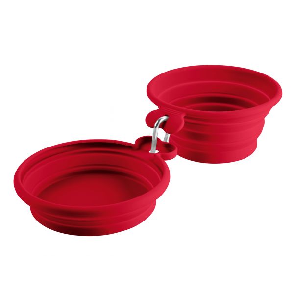 Silicone Travel Letter Bowl 350/750 red