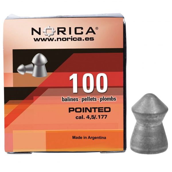 Śrut Norica Pointed 4,5 mm 100 szt. w kartonowym opakowaniu