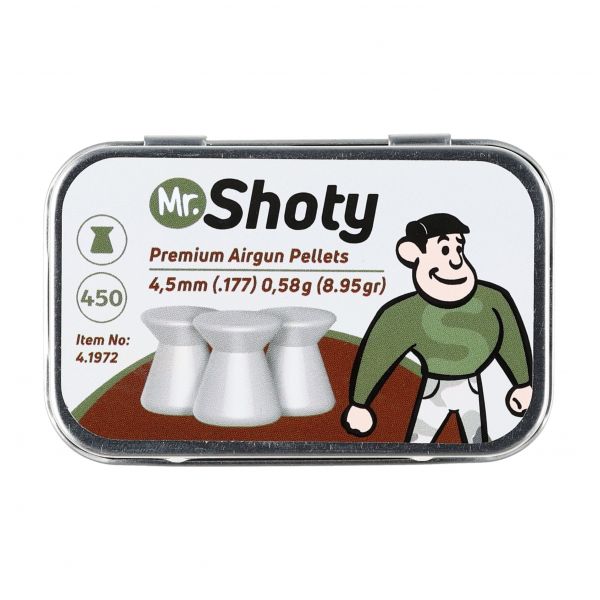 Śrut płaski Mr. Shoty 4,5 mm 0,58 g 450 szt.