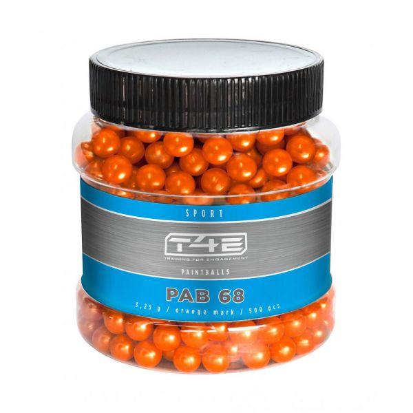 T4E Sport PAB .68 cal. paintballs 500 pcs. orange