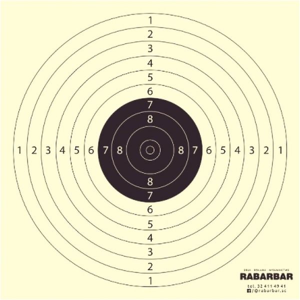 Tarcza strzelecka pistolet pneumatyczny 10 m - pakiet 50 szt.

