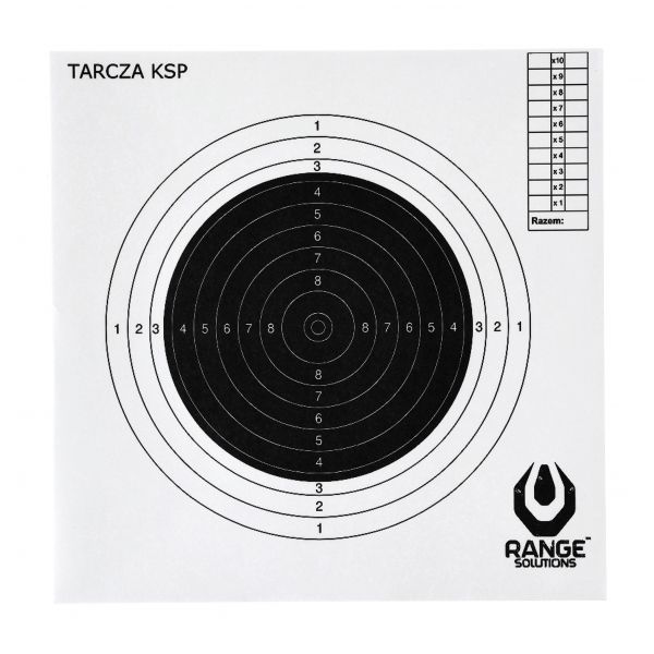 Tarcza strzelecka Range Solutions KSP karabin sportowy, 20x20cm, 100szt.