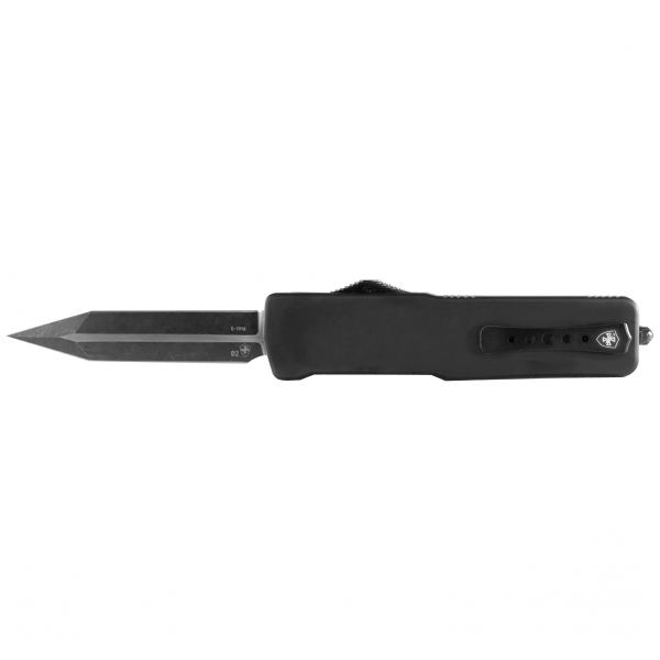 Templar Knife Large Zinc Black Rubber Dagger.