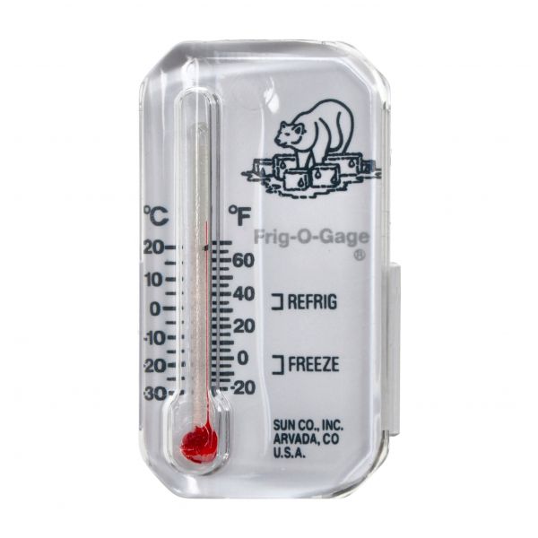 Thermometer for refrigerator, freezer Sun Co. Frig-o-ga