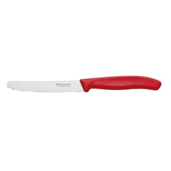 1 x Tomato knife, serrated 110 mm red 6.7831