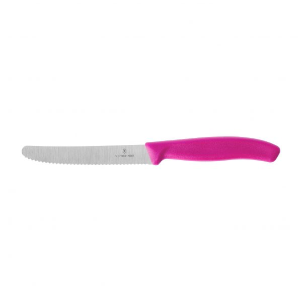 1 x Tomato knife,serrated 11cm pink 6.7836.L115