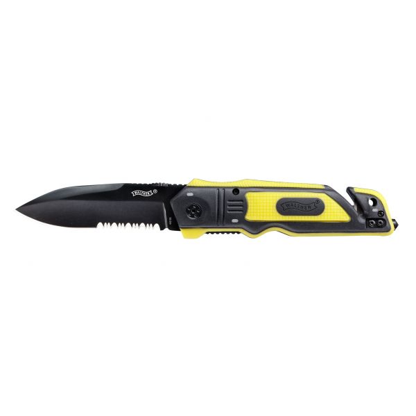 Walther ERK Emergency Rescue knife yellow.