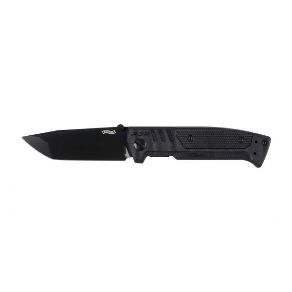 Walther PDP Tanto black folding knife.