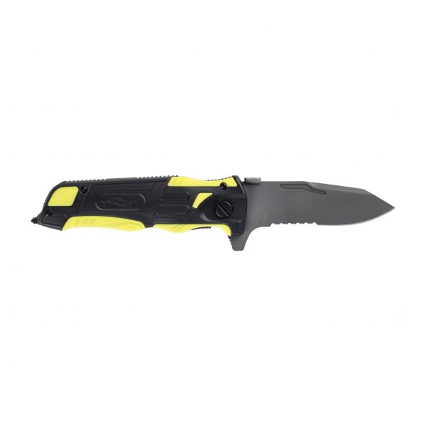 Walther Pro Rescue black and yellow folding knife