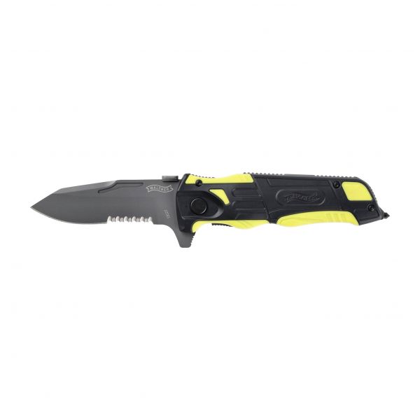 Walther Pro Rescue black and yellow folding knife