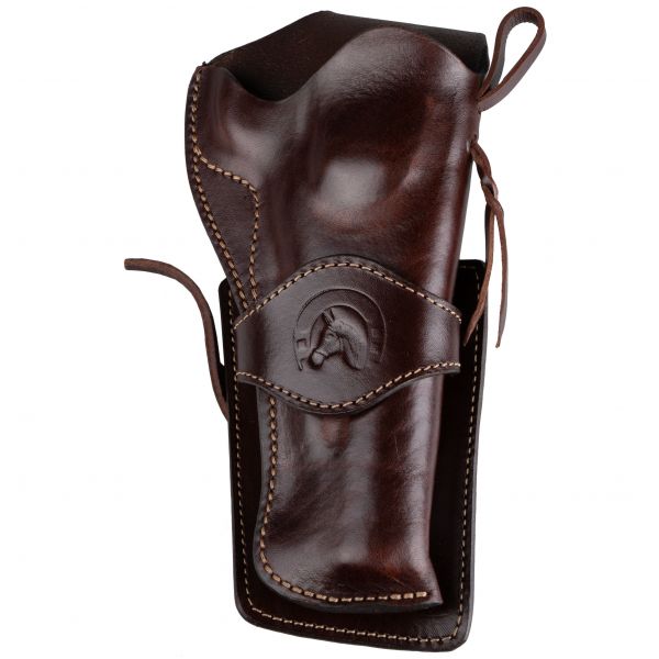 Western CP 5.5" open horse shoe brown holster