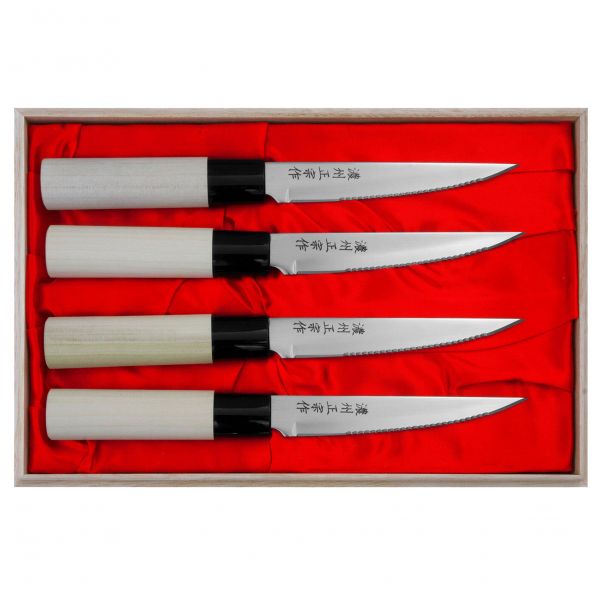 Zestaw 4 noży Satake Megumi do steków
