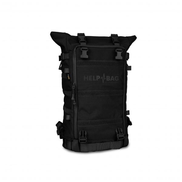 Zestaw awaryjny Help Bag Max plecak ewakuacyjny z wyposażeniem, czarny