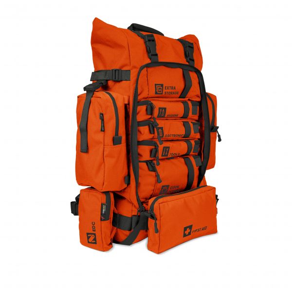 Zestaw awaryjny Help Bag Max plecak ewakuacyjny z wyposażeniem, pomarańczowy